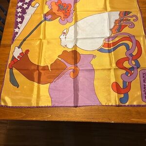Rare Peter Max vintage scarf. From the 60s or 70s.
